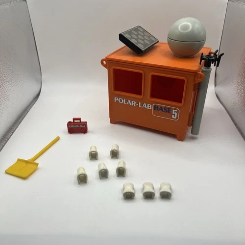 Vintage 1986 Playmobil 3460 Polar Lab Base And Accessories