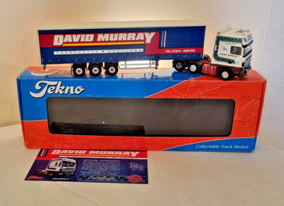 Tekno DAF XF 105 David Murray Super Space Cab mit Gardinenseitenauflieger