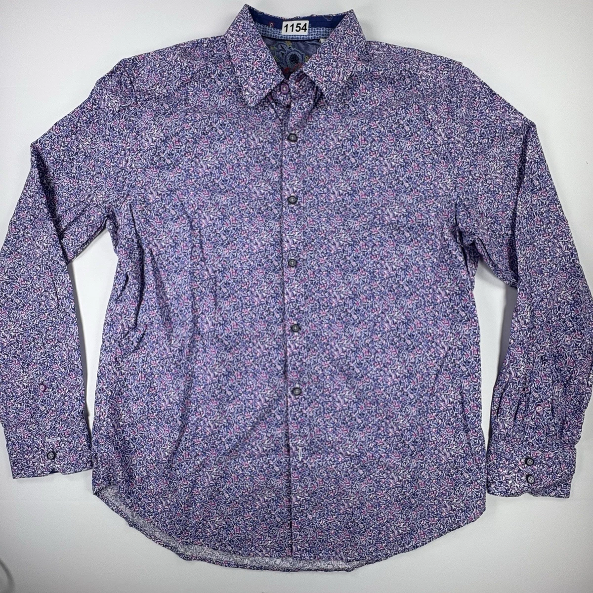 Robert Graham Purple Casual Button-Down Shirts for Men for sale | eBay display picture 1