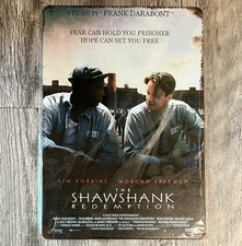The Shawshank Redemption 8 x 12 Novelty Metal Sign New!