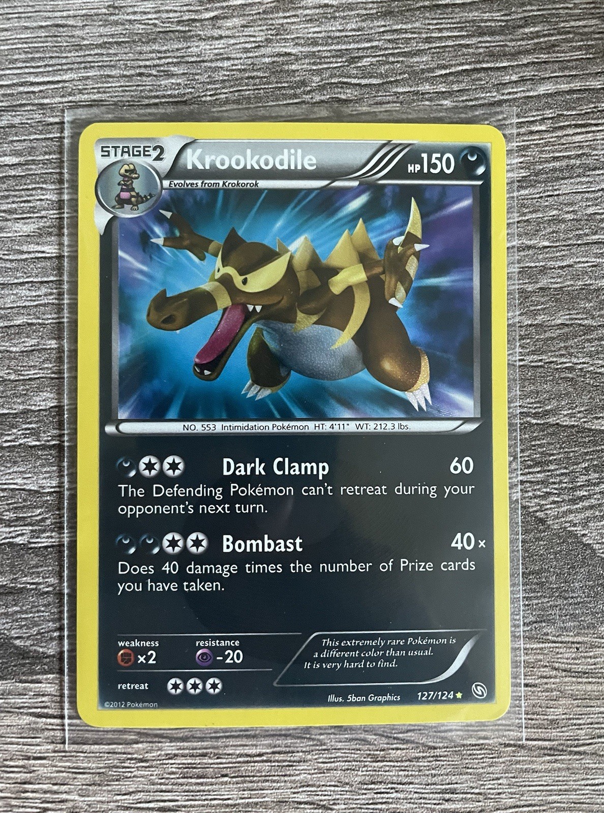 Krookodile 127/124 Dragons Exalted Holo NM Condition