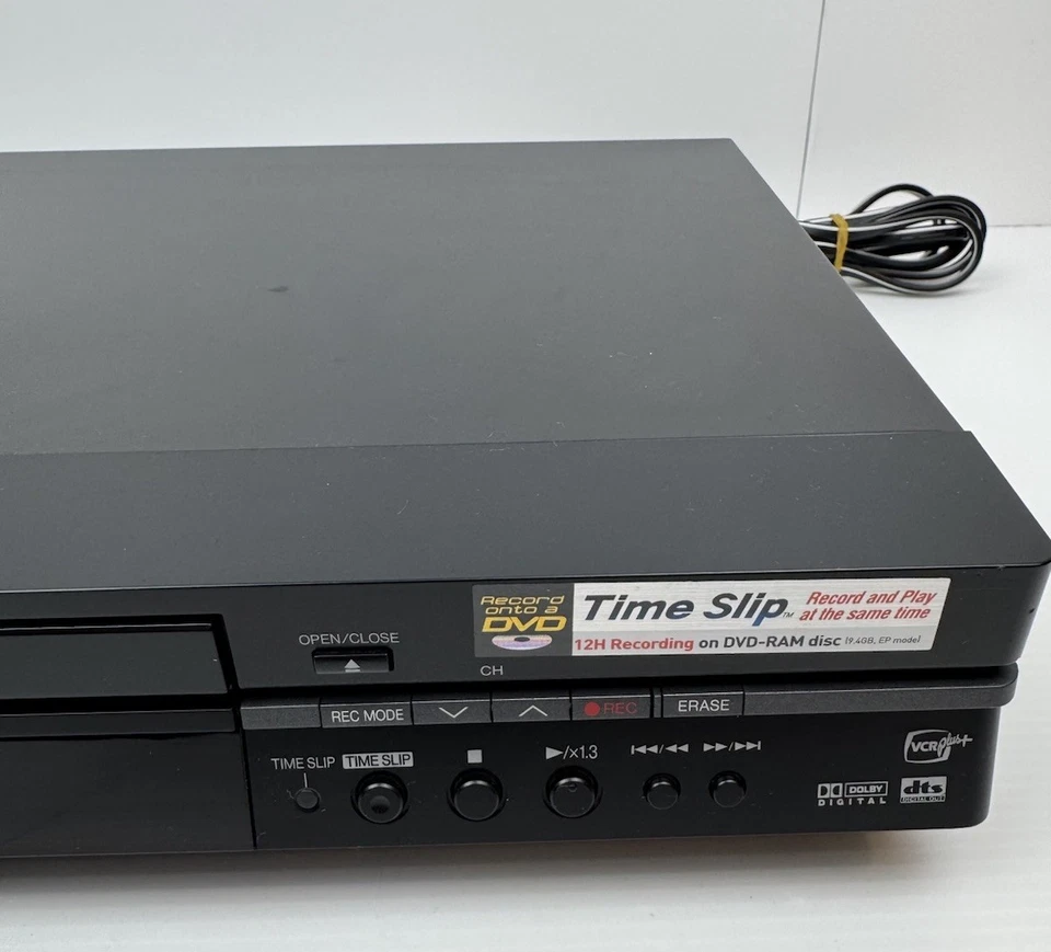Panasonic DVD Video Recorder DMR-E50P Black W/ Gray Remote Tested Working - Image 4 of 4