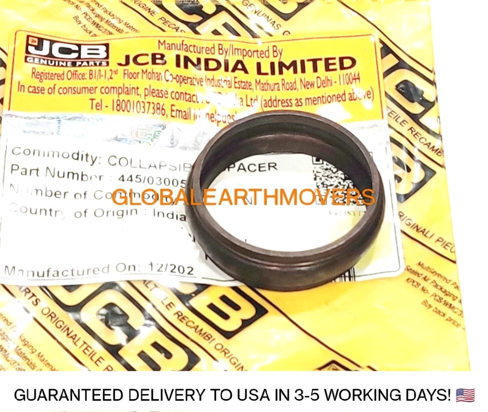 PIÈCES JCB - ENTRETOISE PLIABLE D'ORIGINE (NUMÉRO DE PIÈCE. 445/03005 921/534... - Photo 1/1