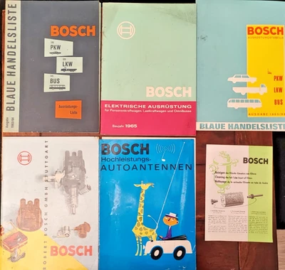 Bosch Kataloge Blaue Handelsliste Konvolut Elek. Ausrüstung 1963/65 PKW LKW BUS - Bild 1 von 4