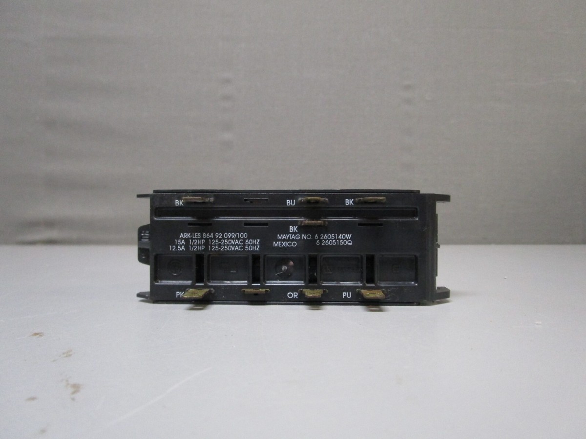 Maytag TL Washer Temp Switch w/ 4 White Buttons 22002936 6205140W 