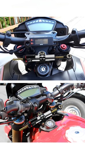 CNC Steering Damper Stabilizer Adjustable For Ducati Hypermotard 950/SP 2016-18 - Picture 15 of 16