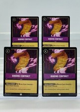 Disney Lorcana Binding Contract 65/204 Rise of the Floodborn Uncommon 4 Cards