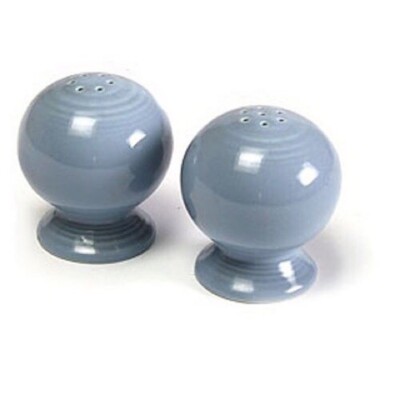 Vintage Fiesta Periwinkle Blue Salt and Pepper Shakers  Fiesta Set Of Salt And Pepper Shaker Ceramics Periwinkle Blue Intro 1989 Retired main image 1