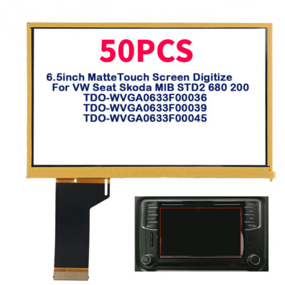 50PCS 6,5'' Touchscreen Digitizer für VW Golf Caddy MIB STD2 200 682 600 Radio