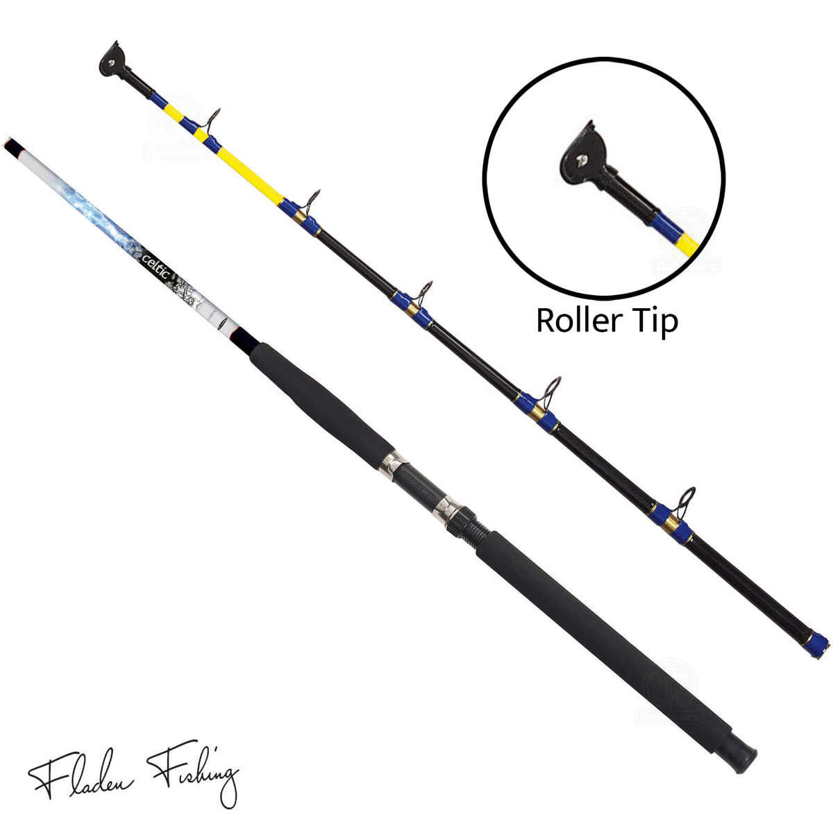 Fladen 7ft Celtic Boat Fishing Rod With Roller Tip Sea Fishing