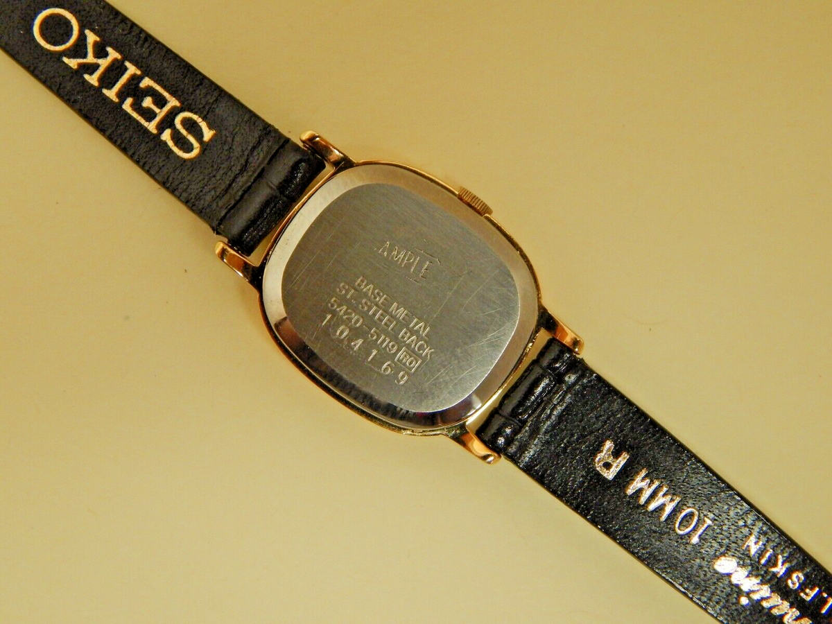 Vintage ladies Seiko Sample watch Gold Tone 5420-5119 NEW Vintage ladies Seiko Sample watch Gold Tone 5420-5119 NEW