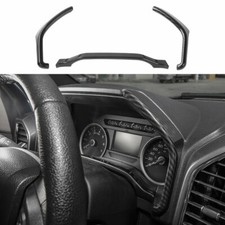 Carbon Fiber Grain For Ford F150 2015+ Dashboard Instrument Box Trim Strip Cover