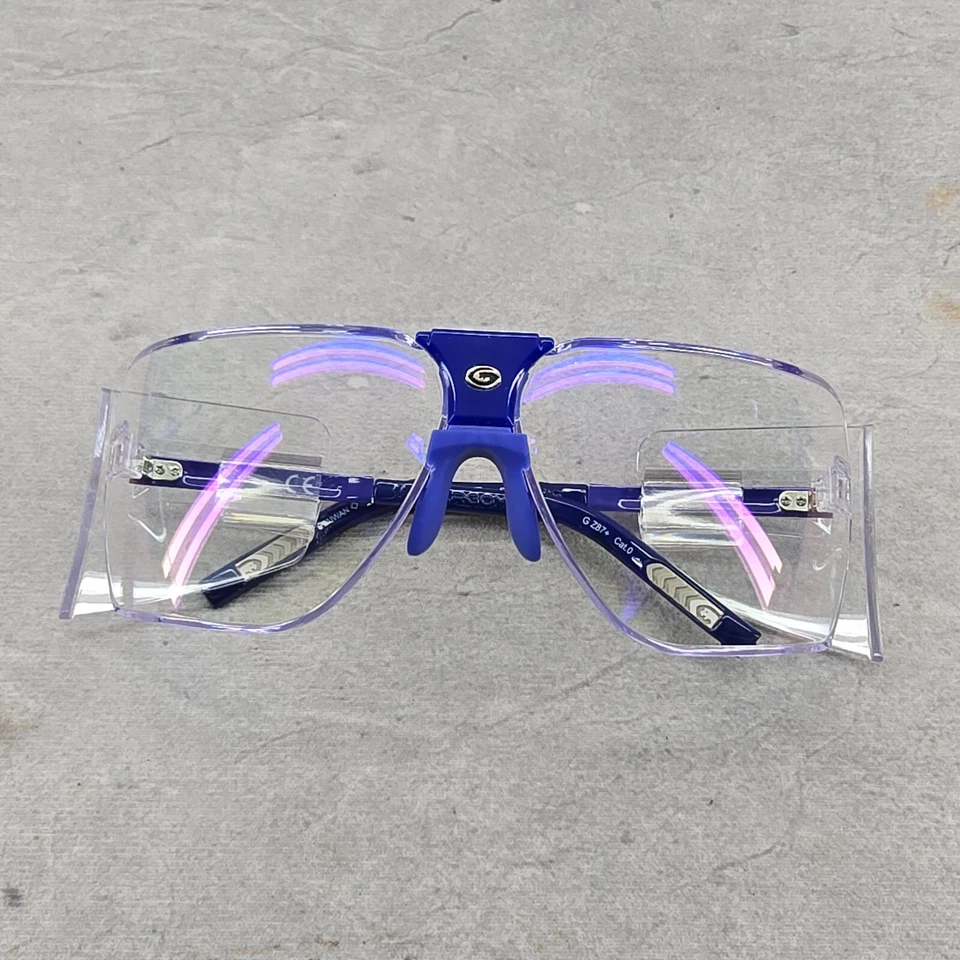 Очки солнцезащитные Gargoyles подлинные Arnold Terminator классические прозрачные линзы синяя оправа - Изображение 2 из 4