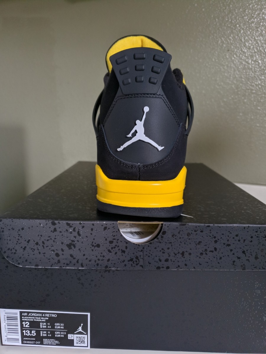 Air Jordan 4 ブラック/イエロー　12 Size 12 nike air jordan 4 retro yellow thunder 2023 N0T red