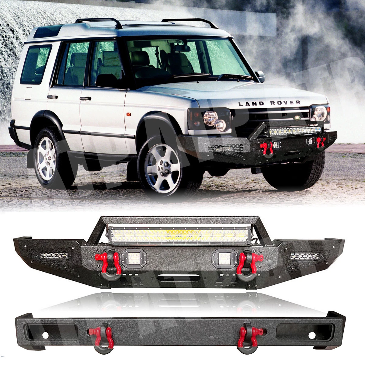 Steel Front Rear Bumper for Land Rover Discovery 2 1999 2000 2001