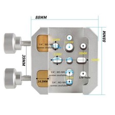 Double Fixed Dovetail Clamp with Brass Screw Locking Screws for Astro Telescope