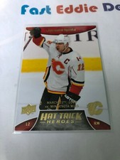 UPPER DECK HOCKEY 2008-09 JAROME IGINLA HAT TRICK HEROES CARD CALGARY FLAMES 