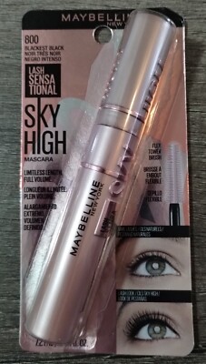 Maybelline New York Sky High Lash Mascara - Blackest Black (0.24 oz) **NEW**
