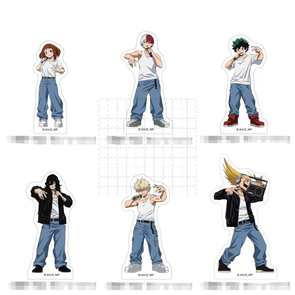 My Hero Academia Acrílico Soporte Figura Modelo Escritorio Grande Letrero de Pie Decoración