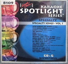 SC8109 SPECIALTY SONGS    NEW  SOUND CHOICE  KARAOKE CDG LOT VA