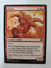 MTG Magic The Gathering Card Avarax Creature Beast Red Dominaria Remastered