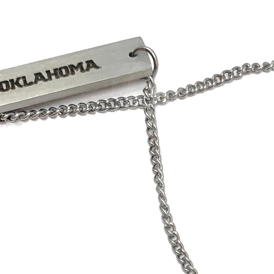 Women's University of Oklahoma Sooners Bracelet Silver Bar Bracelet - Image 4 of 4