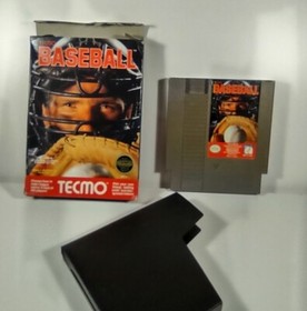 Tecmo Baseball Nintendo NES Game and Box