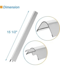(4)Heat Plate Replacement Parts for BBQration Charbroil 4 Burner Grill 463352521