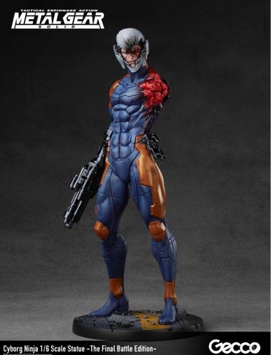 GECCO Metal Gear Solid Cyborg Ninja Gray Fox 1/6 Scale Statue New Unopened - Picture 5 of 5