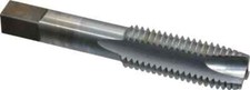 3/4-10 UNC H3 3 Flute Chrome Finish HSS Spiral Point Tap Plug Chamfer, 4-1/4"...