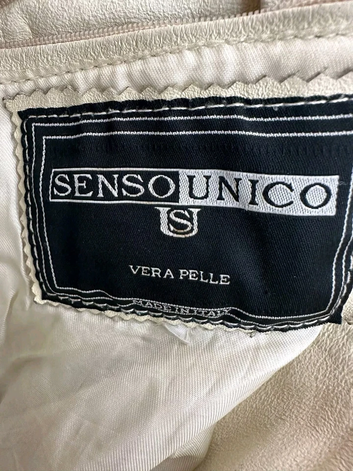 Куртка мужская кожаная Sensounico Tgs кремовая LLV913 - Изображение 4 из 4