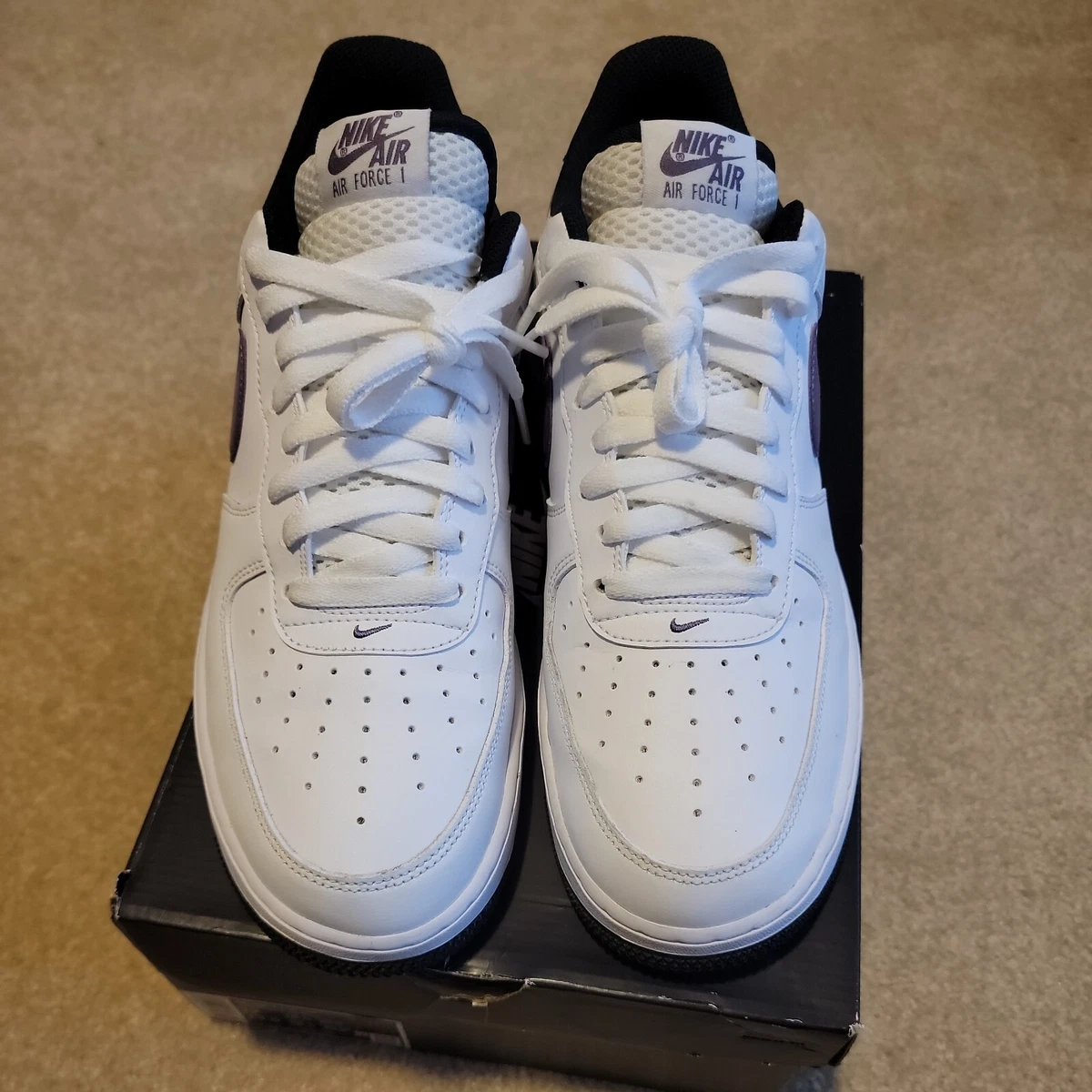 Nike Air Force 1 Hoops White Sneaker Mens Size 12 DH7440 100 eBay
