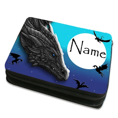 Federmäppchen Junge gefüllt Drachenland mit Name Doppeldecker Federtasche Etui