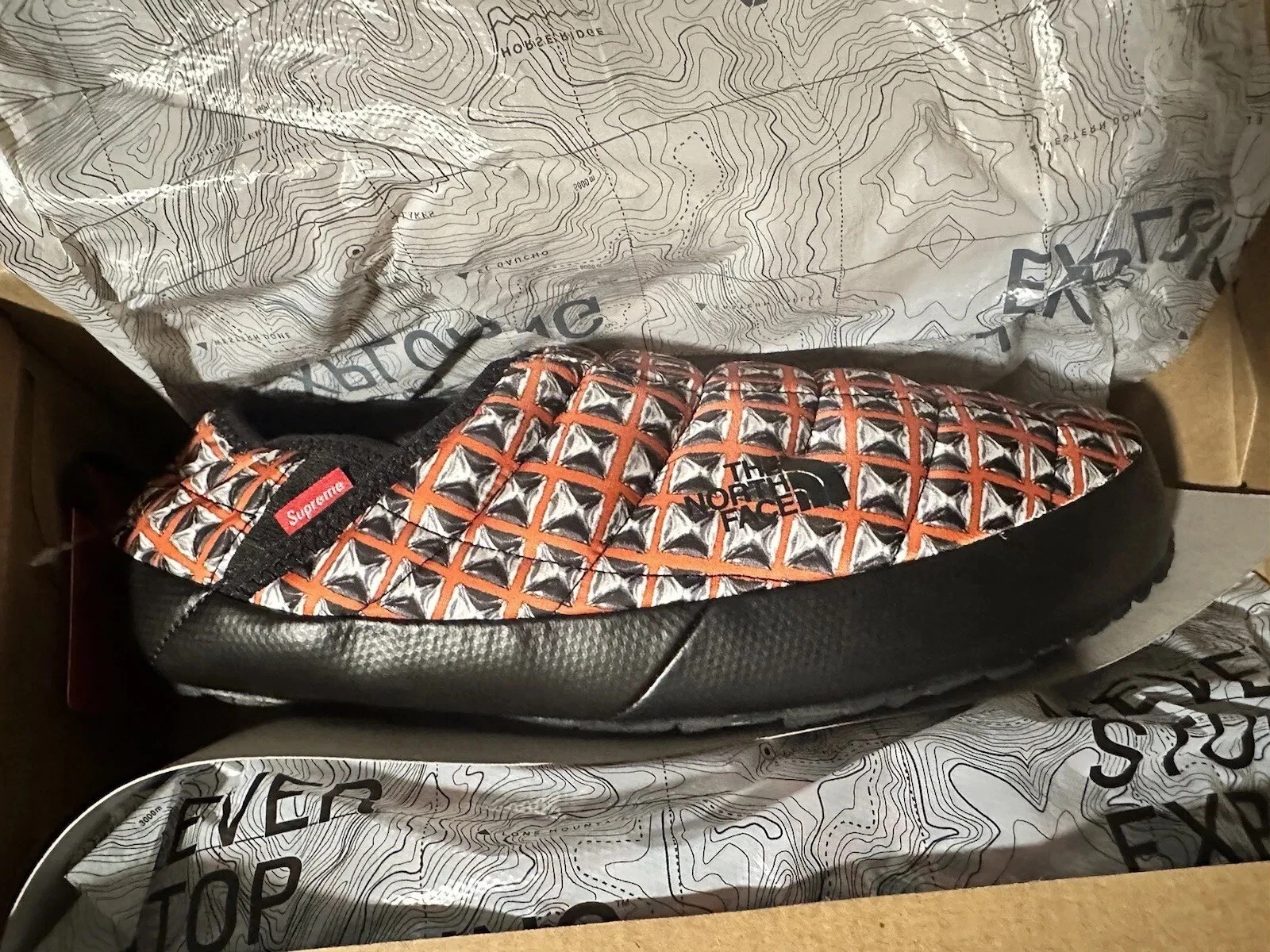 The North Face x Supreme Mule Red US 11