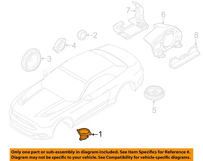 FORD OEM 15-23 Mustang Instrument Panel Sound System-Inst Pnl Speaker FR3Z18808X