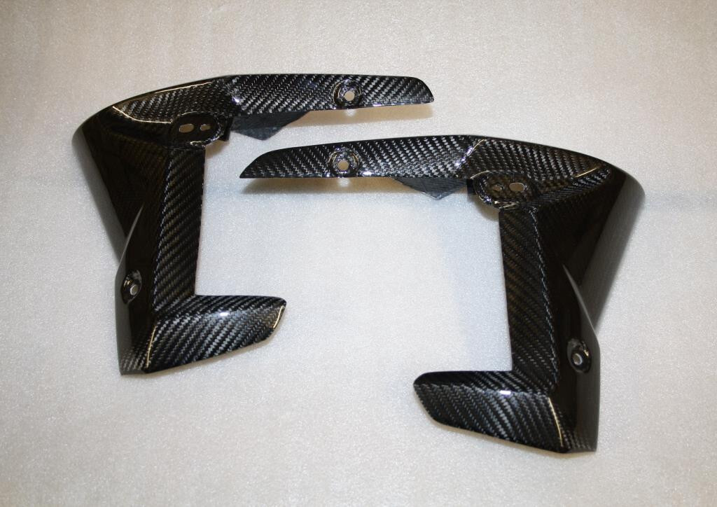 Écopes de radiateur carbone Triumph Street Triple refroidissement optimisé 13-16
