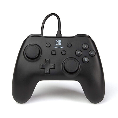 Power A Controller Wird Matt Schwarz Ohne USB-C Kabel Nur Controller