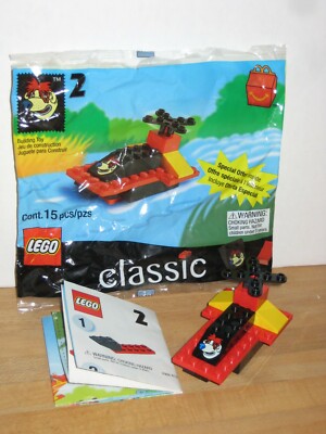 Lego McDonalds Happy Meal #2 2069 Boat MIB 100% Complete 1999 classic basic 