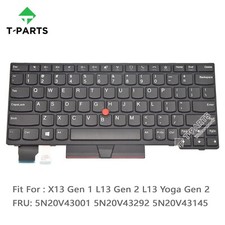 US Keyboard NO Backlit for Lenovo Thinkpad X13 Gen 1 L13 Gen 2 L13 Yoga Gen 2
