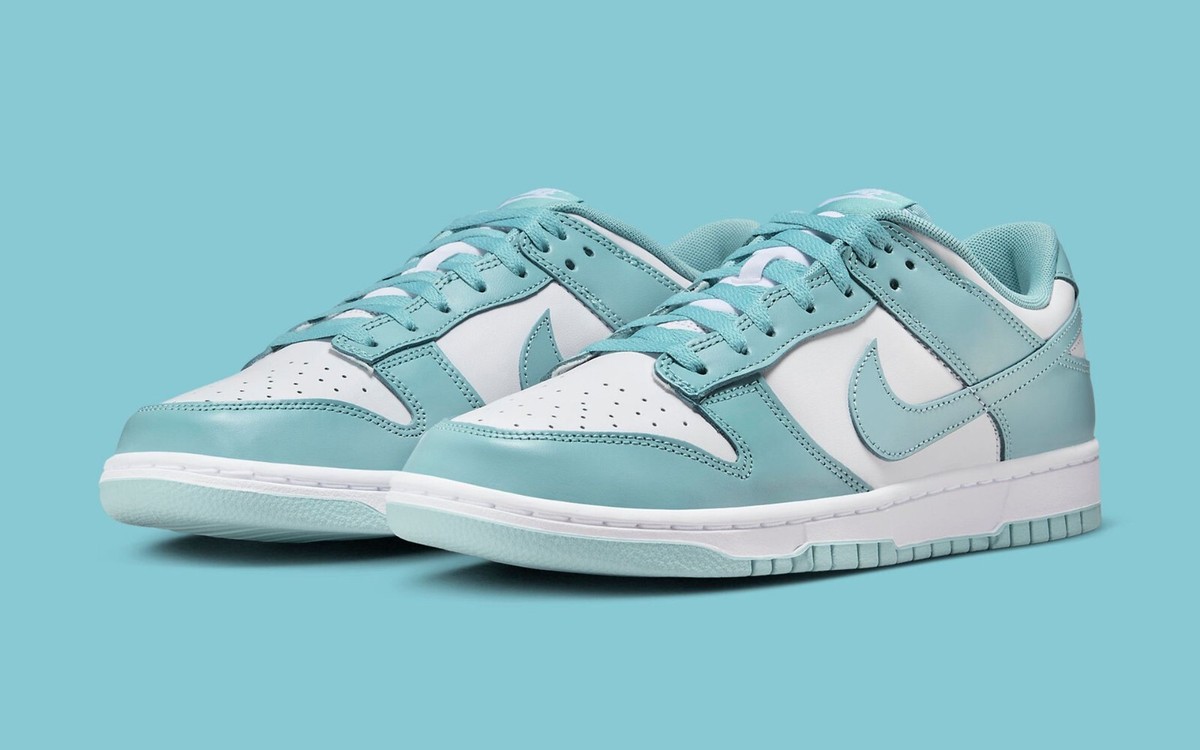 Nike Dunk Low Athletic Shoes Denim Turquoise Mens Blue DV0833-106 Nike Dunk Low Denim Turqoise Blue DV0833-106 Mens Fashion  main image 2