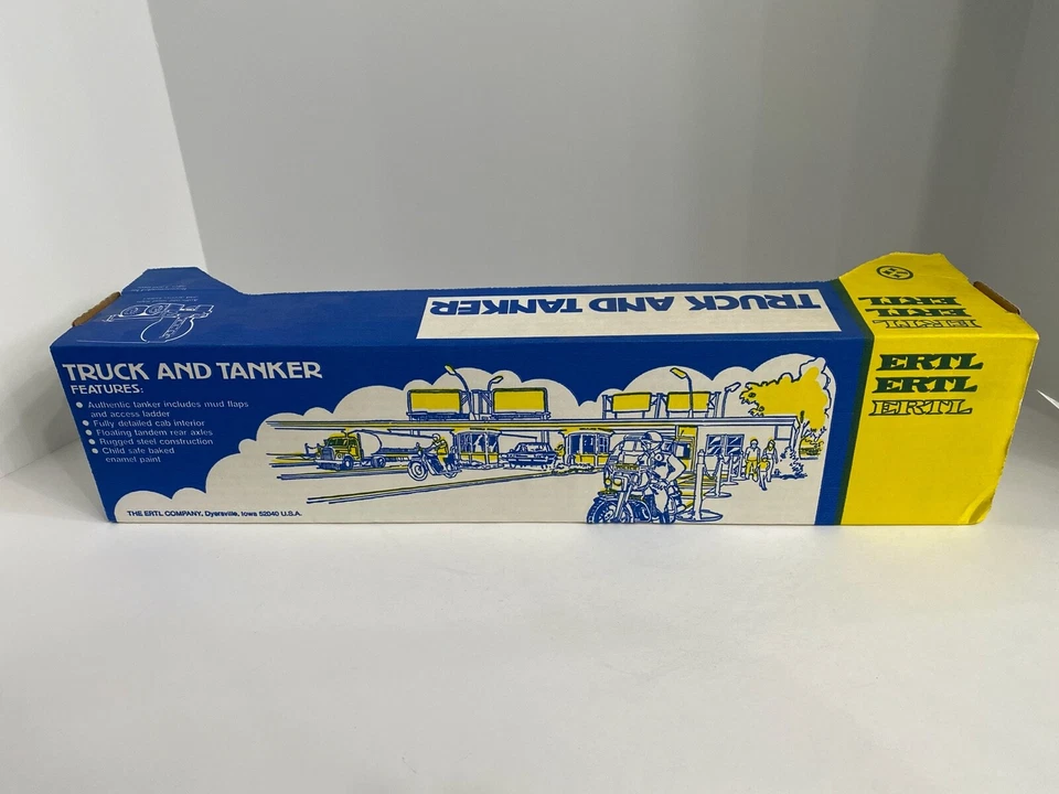 Camión y cisterna ERTL TEXACO INTERNATIONAL ACERO RESISTENTE DE COLECCIÓN 20"" NUEVO EN CAJA Foto 2 de 2