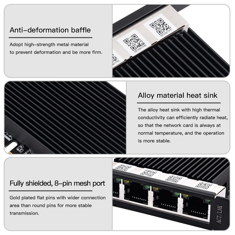 2.5GBase-T PCIe Network Card To RJ45 with Intel I226-V Chip Network Adapter NIC - Image 4 of 4