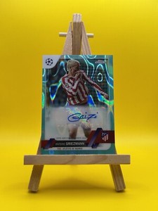 2022-23 Topps Chrome UEFA Antoine Griezmann Auto Aqua Lava Refractor #CA-GN