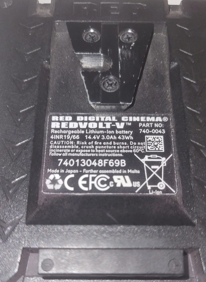 Batería roja defectuosa Redvolt-V 43Wh 740-0043 14.4V 3.0Ah 43Wh NO FUNCIONA Piezas Foto 4 de 4