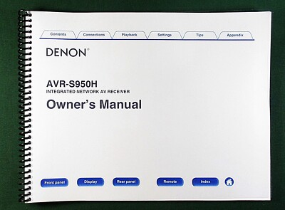 Denon PMA-800NE Instruction Manual: Full Color 46 Pages & Protective Covers!