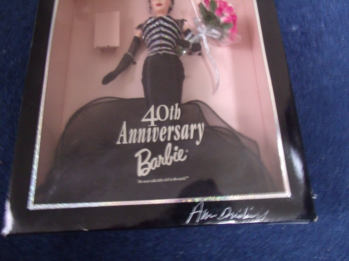 40th Anniversary Barbie Brunette 1999 Signed RARE | eBay