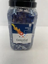 Celestial Fire Glass Meridian Blue, 1/4” Tempered Glass, 10lbs