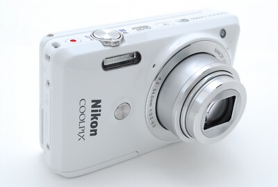 Near Mint in Case】Nikon Coolpix S6900 white Digital Camera 12x