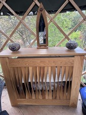 Oak Bespoke Handmade Radiator Cover Steambent Twisted Slats 