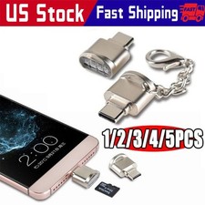 TypeC To Micro SD TF Card Reader OTG USB Adapter Converter For Samsung Phone LOT